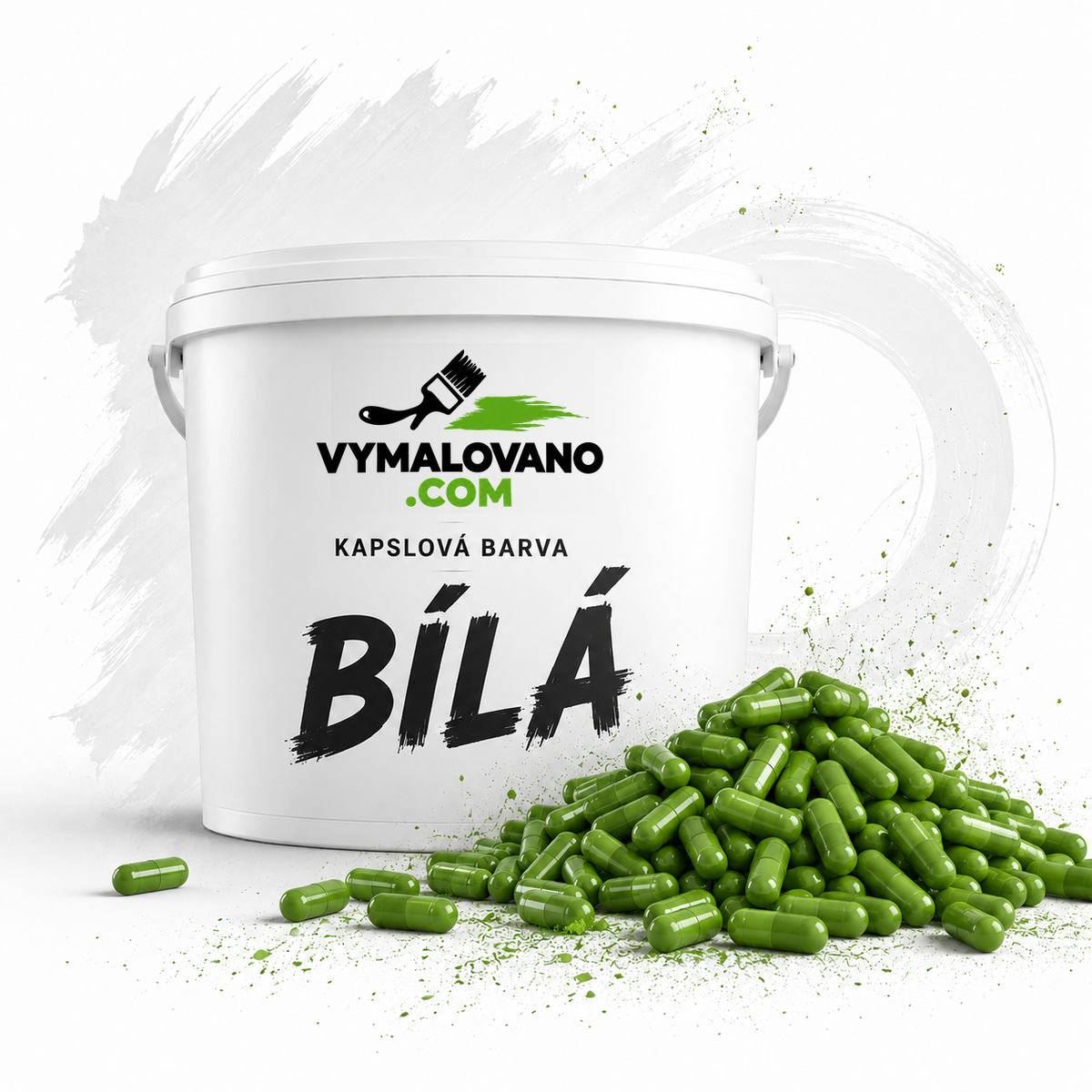 Kapsle bílá
