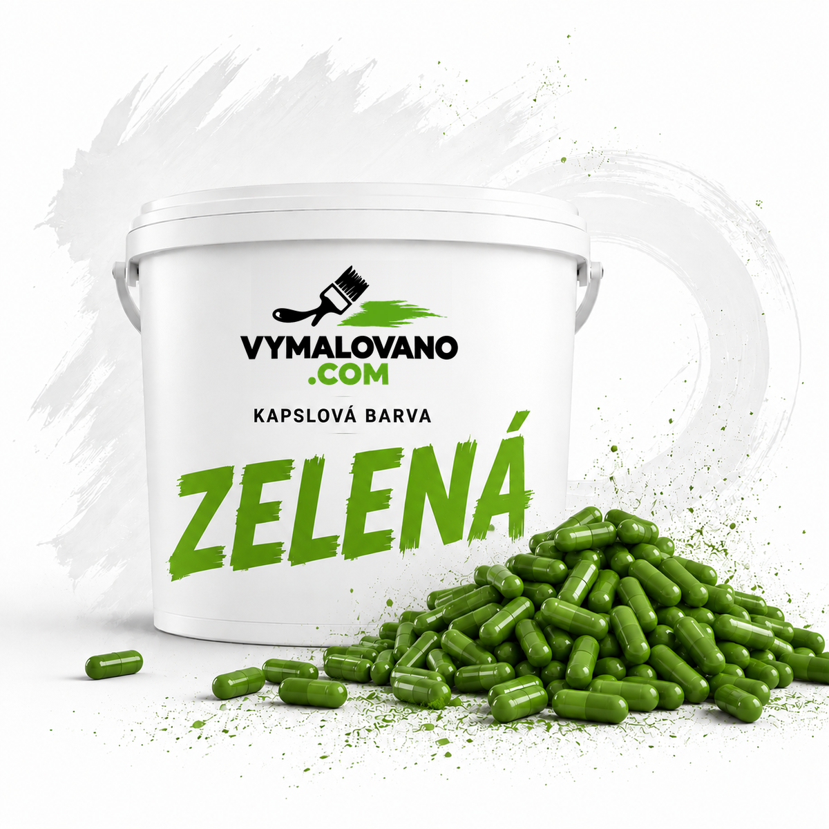 Kapsle zelená